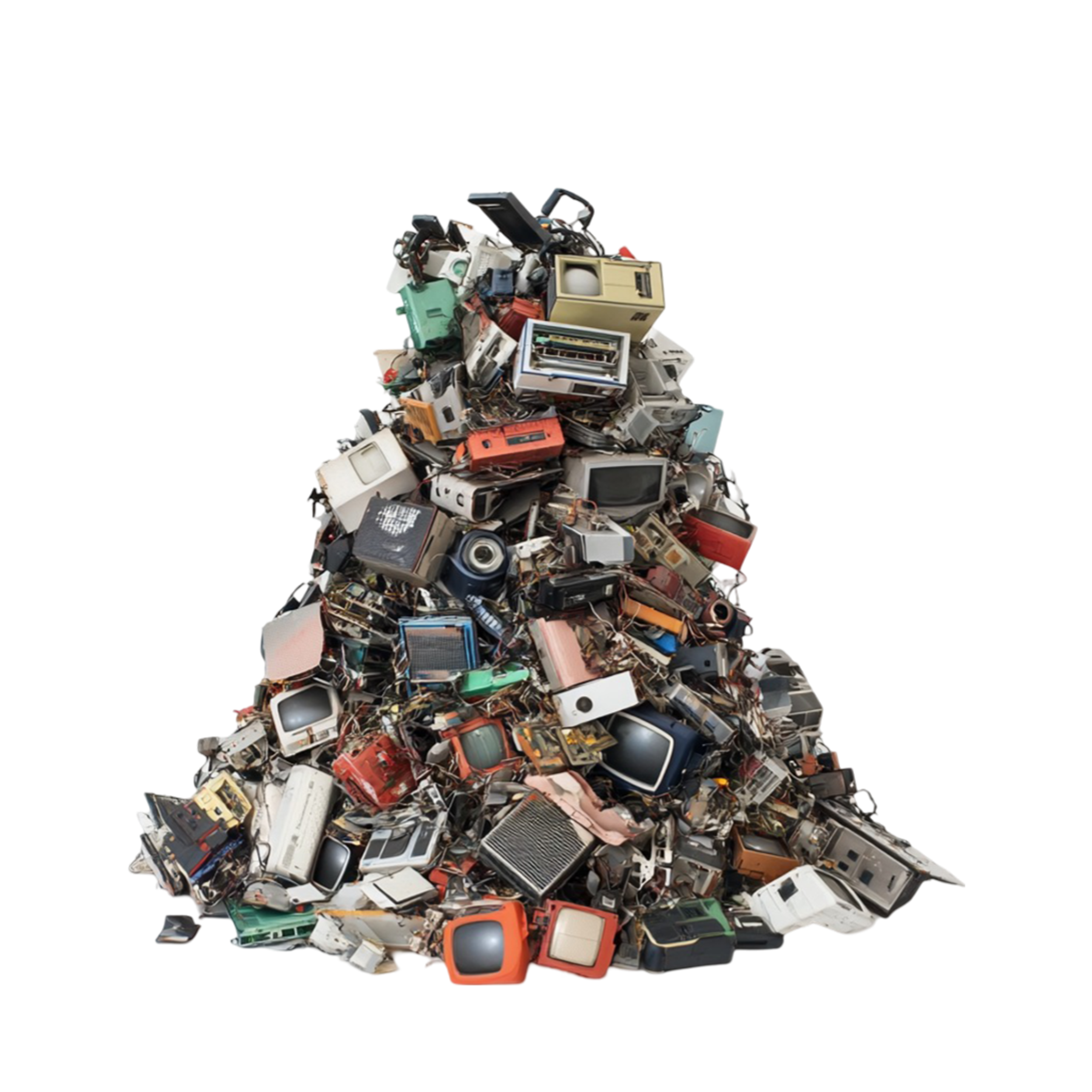 Pilha de lixo eletrônico